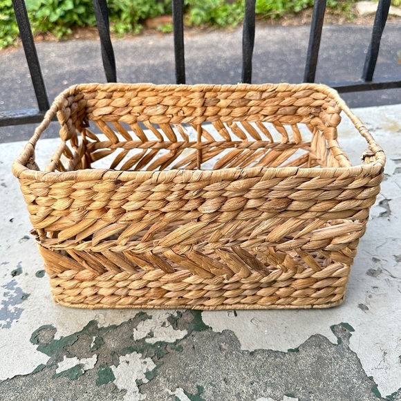 Woven Rectangular Storage Basket - Picture 10 of 16